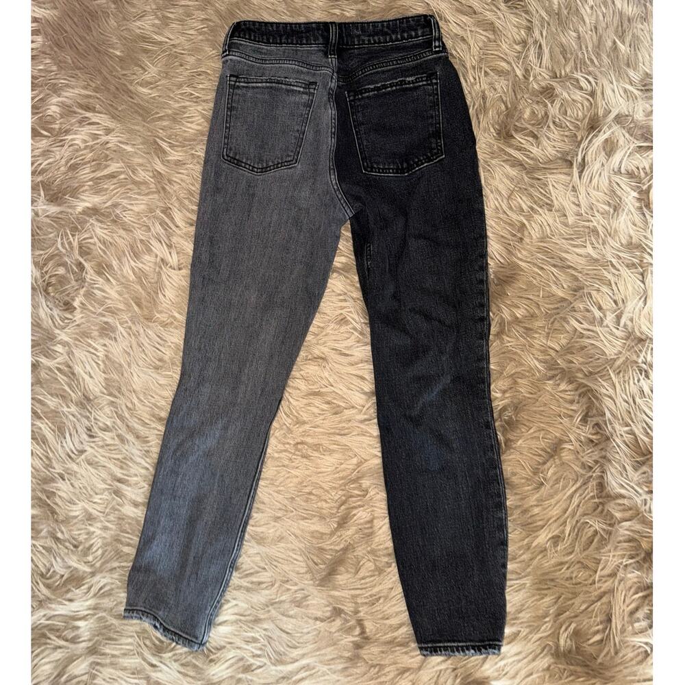 A&F The Skinny High Rise Curve Love Black Color Block Jeans size 26/2 S - Picture 5 of 6